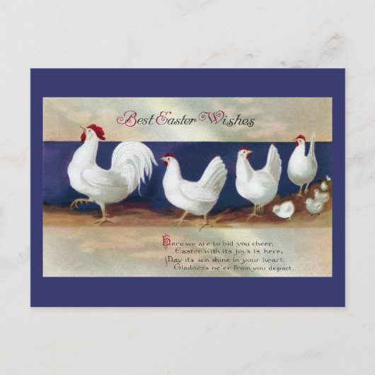 白鶏の復活祭パレード シーズンポストカード (正面)