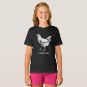 白鶏スケッチ Tシャツ (正面フル)
