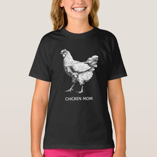 白鶏スケッチ Tシャツ (正面)