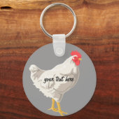 白鶏 キーホルダー (正面)