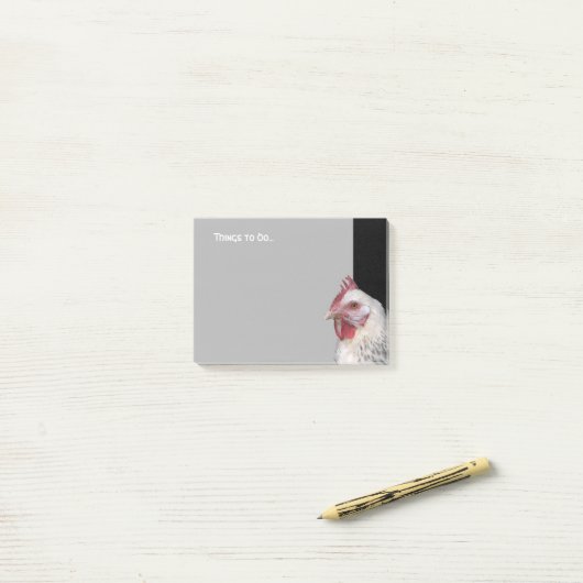 白鶏 ポストイット (デスク上)