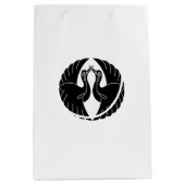 白鶴の抱き枕 ミディアムペーパーバッグ (正面)