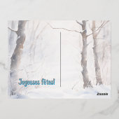 白鷺の花 – イシジカ 箔シーズンポストカード (裏面)