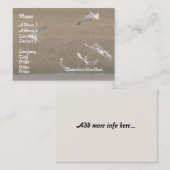 白鷺の野性生物の名刺 名刺 (正面/裏面)