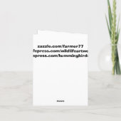 白鷺の鳥の野性生物動物の沼地のメッセージカード カード (裏面)