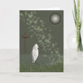 白鷺も カード (正面)