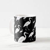 白鷺パターン コーヒーマグカップ (正面左)