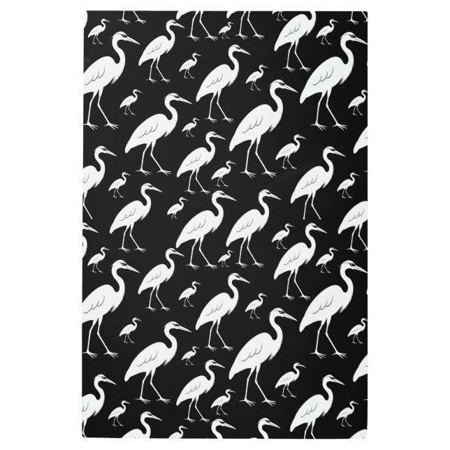 白鷺 メタルプリント (正面)