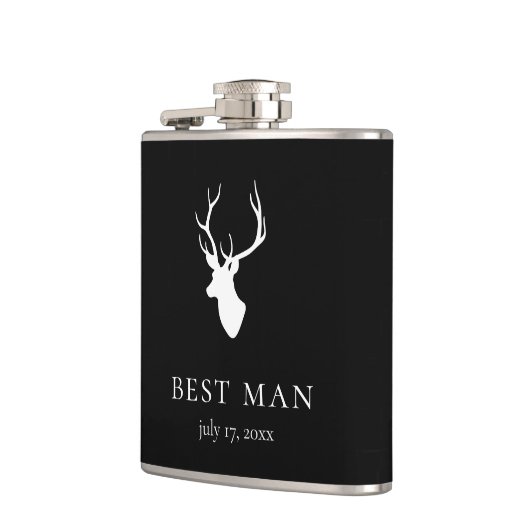 白鹿の頭 フラスク (左)