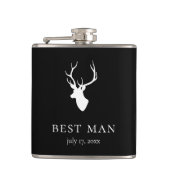 白鹿の頭 フラスク (正面)