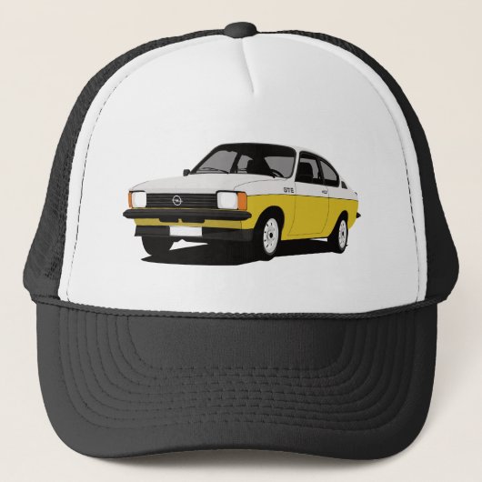 白黄色いOpel Kadett GT/E Coupé キャップ (正面)