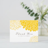 白黄菊結婚のサンキューカード サンキューカード (スタンド正面)