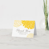 白黄菊結婚のサンキューカード サンキューカード (正面)