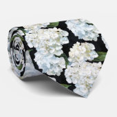 白黒あじさいGroomsmen ネクタイ (ロール)