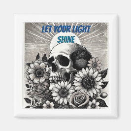 白黒あなたの光を輝かせる マグネット