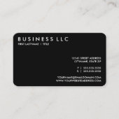 白黒あなた自身の平野を設計して下さい。 名刺 (正面)