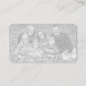 白黒あなた自身の平野を設計して下さい。 名刺 (裏面)