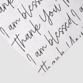 白黒ありがとう私は賛美タイポグラフィ 薄葉紙 (詳細)