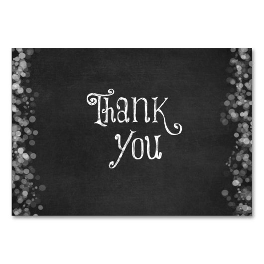 白黒ありがとう テーブルナンバー (正面)