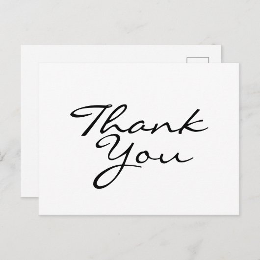 白黒ありがとう ポストカード (正面/裏面)