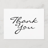 白黒ありがとう ポストカード (正面)