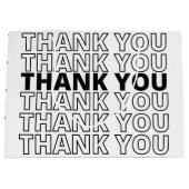 白黒ありモダンがとう ラージペーパーバッグ (正面)