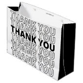 白黒ありモダンがとう ラージペーパーバッグ (正面アングル)