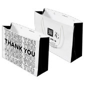 白黒ありモダンがとう ラージペーパーバッグ