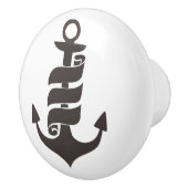 白黒いかりデザイン セラミックノブ (右)