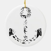 白黒いかりレオパードアイオーバーレイ セラミックオーナメント (裏面)