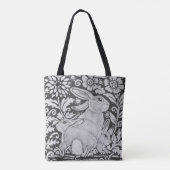 白黒うさぎ家族フローラの母の日 トートバッグ (裏面)