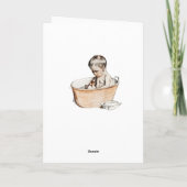 白黒おめでとうございます新生児 カード (裏面)