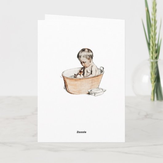 白黒おめでとうございます新生児 カード (裏面)