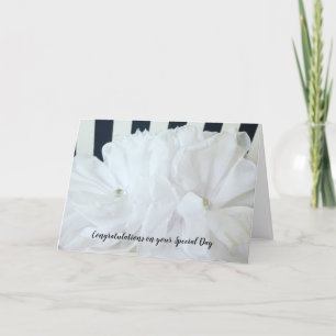 白黒おめでとう結婚とう カード