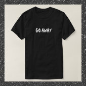 白黒おもしろいのGO遠くに引用文Tシャツ Tシャツ