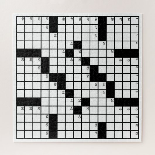 白黒おもしろいクロスワードゲーム ジグソーパズル (横)