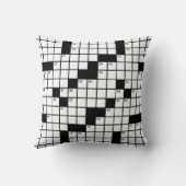 白黒おもしろいクロスワードパズルゲーム クッション (裏面)
