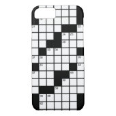白黒おもしろいクロスワードパズルゲーム Case-Mate iPhoneケース (裏面)