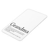 白黒おもしろいクール祖母 マグネット (左側)