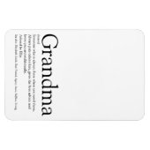 白黒おもしろいクール祖母 マグネット (横)