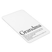 白黒おもしろいクール祖母 マグネット (右側)