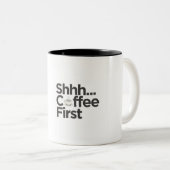 白黒おもしろいグッドモーニングマグ ツートーンマグカップ (正面右)