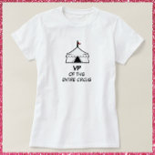 白黒おもしろいサーカステント引用文 Tシャツ