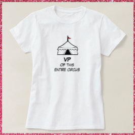 白黒おもしろいサーカステント引用文 Tシャツ