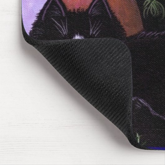 白黒おもしろいタキシード猫クリエイションアーツ マウスパッド (コーナー)