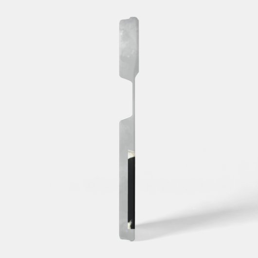 白黒おもしろいホルスタインカウファーム動物 iPhoneケース (右側面)