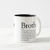 白黒おもしろいモダン定義  ツートーンマグカップ (正面右)