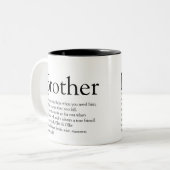 白黒おもしろいモダン定義  ツートーンマグカップ (正面左)