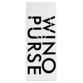 白黒おもしろい式ウノ財布 ワインギフトバッグ (裏面)