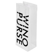 白黒おもしろい式ウノ財布 ワインギフトバッグ (正面アングル)